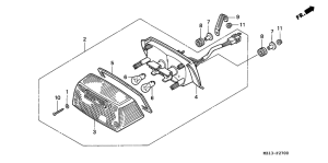 CB1000F Taillight unit ass`y