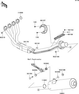 ZX1200 Глушитель