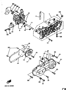 CG50E Картер двигателя
