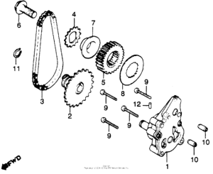 CB450 Масляный насос