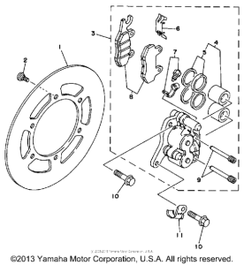 WR200RD Передний суппорт