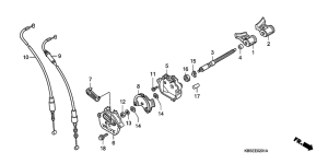 NSR125R Клапан выхлопа