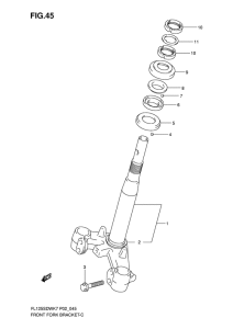 FL125 Кронштейн передней вилки