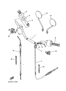 XT225 ｽﾃｱﾘﾝｸﾞﾊﾝﾄﾞﾙ. ｹｰﾌﾞﾙ