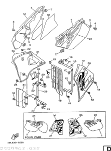 DT125E Боковые обтекатели