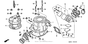 CR80RB Головка цилиндров