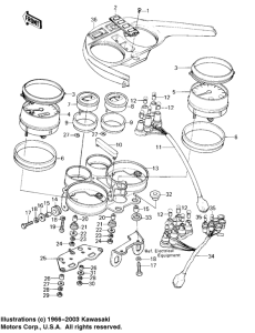 KZ1000 Спидометр