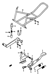 GSX-R1100 Stand comp