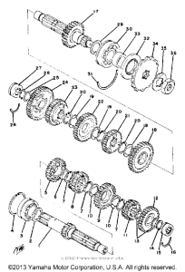 XS400SG Трансмиссия