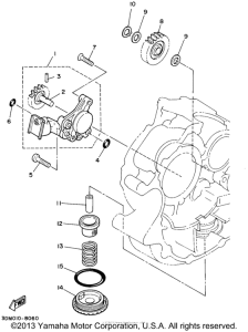 XV250 Масляный насос