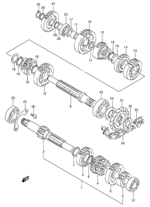 TS125 Трансмиссия