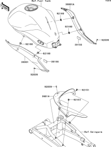 EX650 Боковые обтекатели