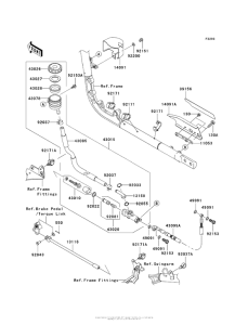 VN2000 Задний торм цилиндр