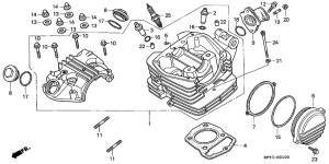 CLR125 Головка цилиндров