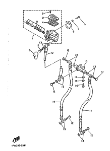 XJ900 Главный тормозной цилиндр