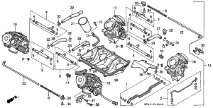 VFR750F Carburetor assy