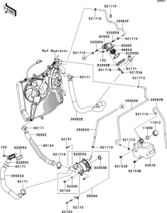 ZG1400 Патрубки охлаждения