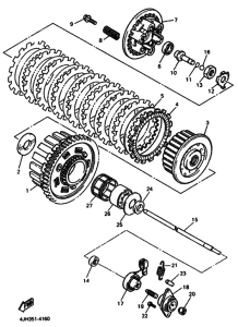 YZF600R YZF600RH Бендикс