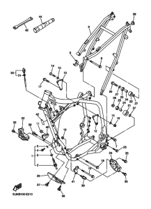 WR250F Frame comp