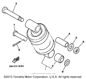 YSR50W Амортизаторы задние