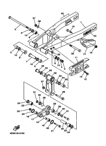 YZ80 YZ80N Задний рычаг и подвеска