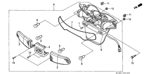 CH125 Taillight unit ass`y