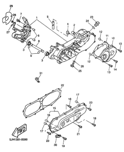 EW50 Картер двигателя