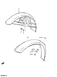 DR125 Переднее крыло