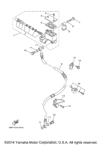 XT225RC Главный тормозной цилиндр