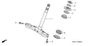 CBR1100XX Траверса нижняя