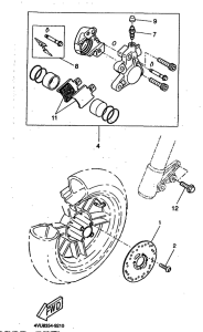 CW50 Front brake. caliper