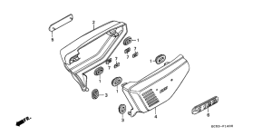 CG125 Боковая крышка