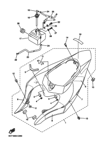 YZF-R1 Боковая крышка