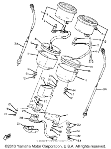 XS400G Speedometer tachometer
