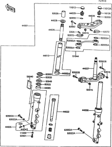 ZG1000 Front fork(zg1000-a7 / a8)