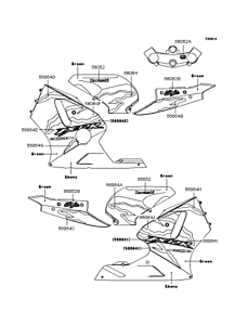 ZX1200 Наклейки