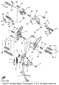 FZR1000W Подножки