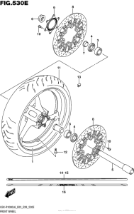GSX-R1000 Front Wheel (Gsx-R1000Al6 E33)