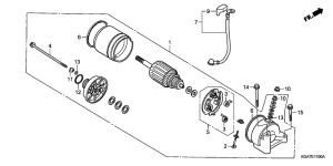 CG125ES Стартерный мотор