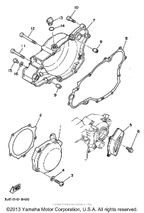 YZ250W Боковые крышки
