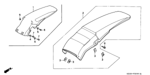 CR250R Заднее крыло