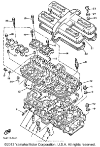 XJ700XSC Головка цилиндров
