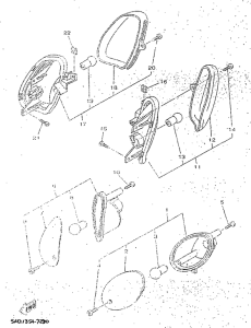 YN50R Поворотники