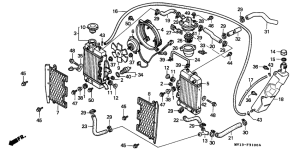 XRV750 Radiator / shroud