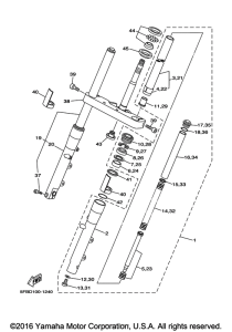 XVS650 Передняя вилка