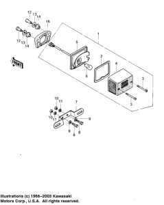 KM100 Taillight unit ass`y