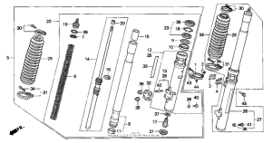 XR650L Передняя вилка