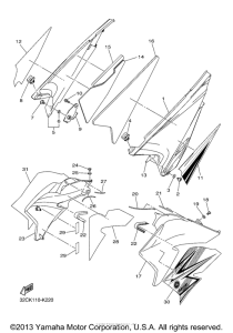 WR25RACL Боковые обтекатели
