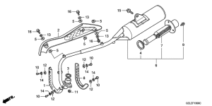 CRF50F Глушитель