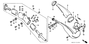 CR500R Глушитель